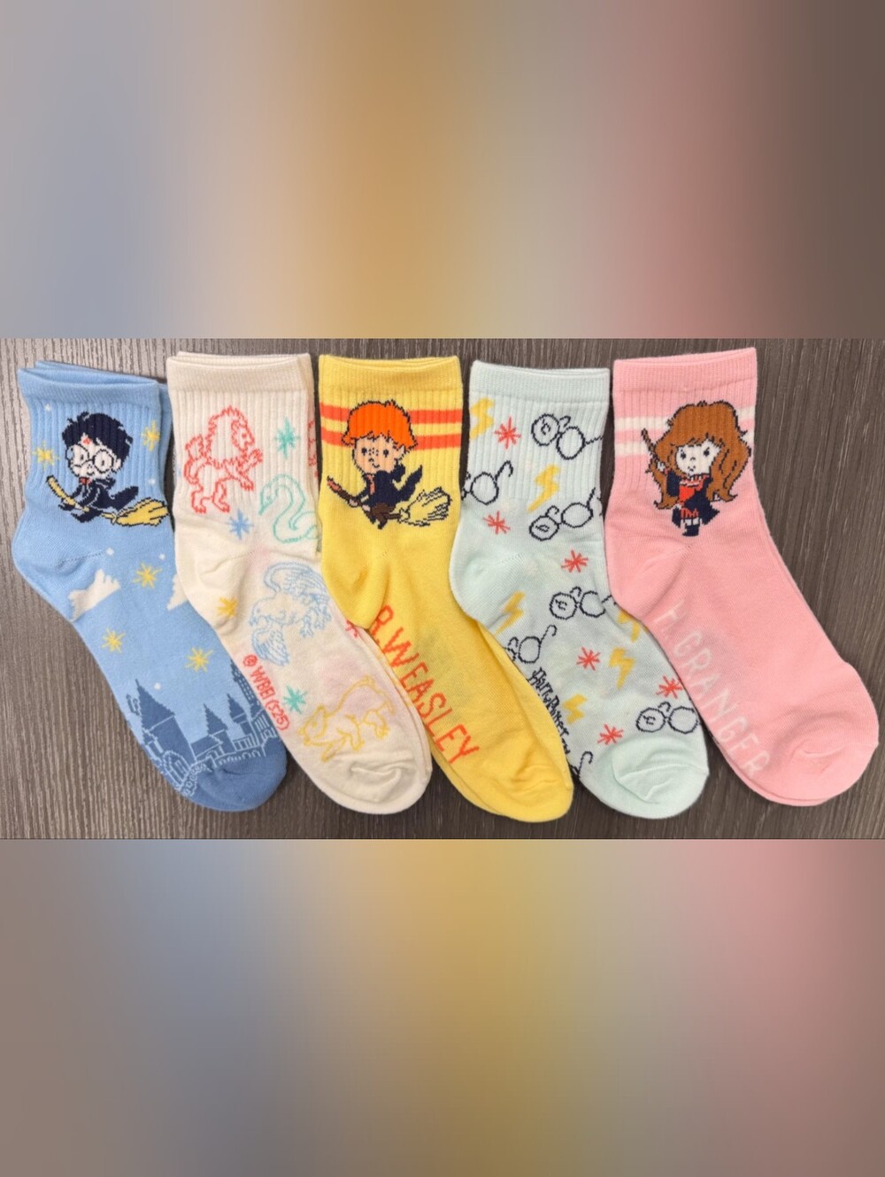 NWT Harry Potter Quarter Socks 5 Pair